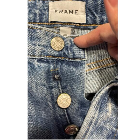 FRAME LE Slouch Straight Leg Jeans Size: 25 - Picture 4 of 4